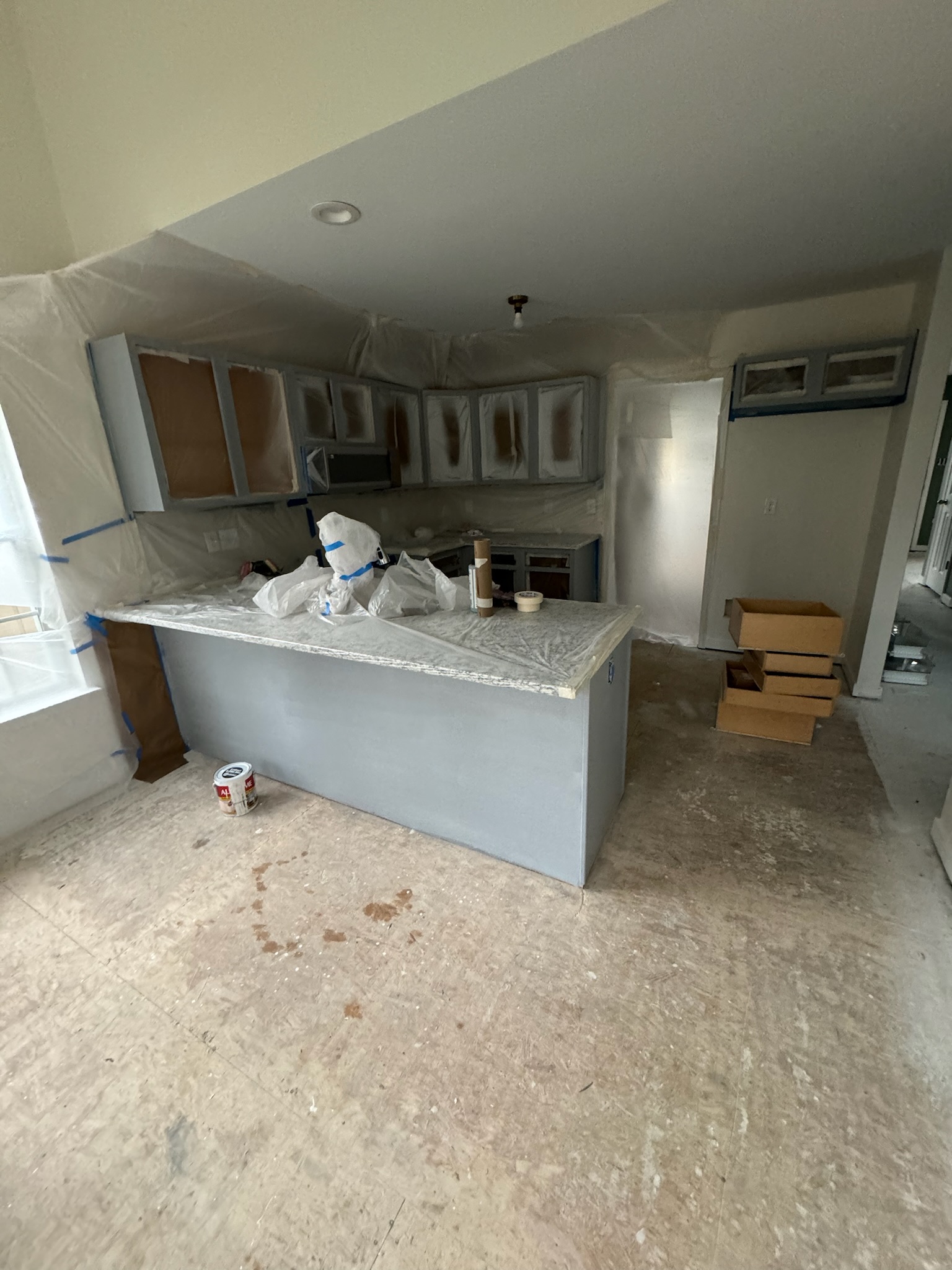 Cabinet refinishing project 19