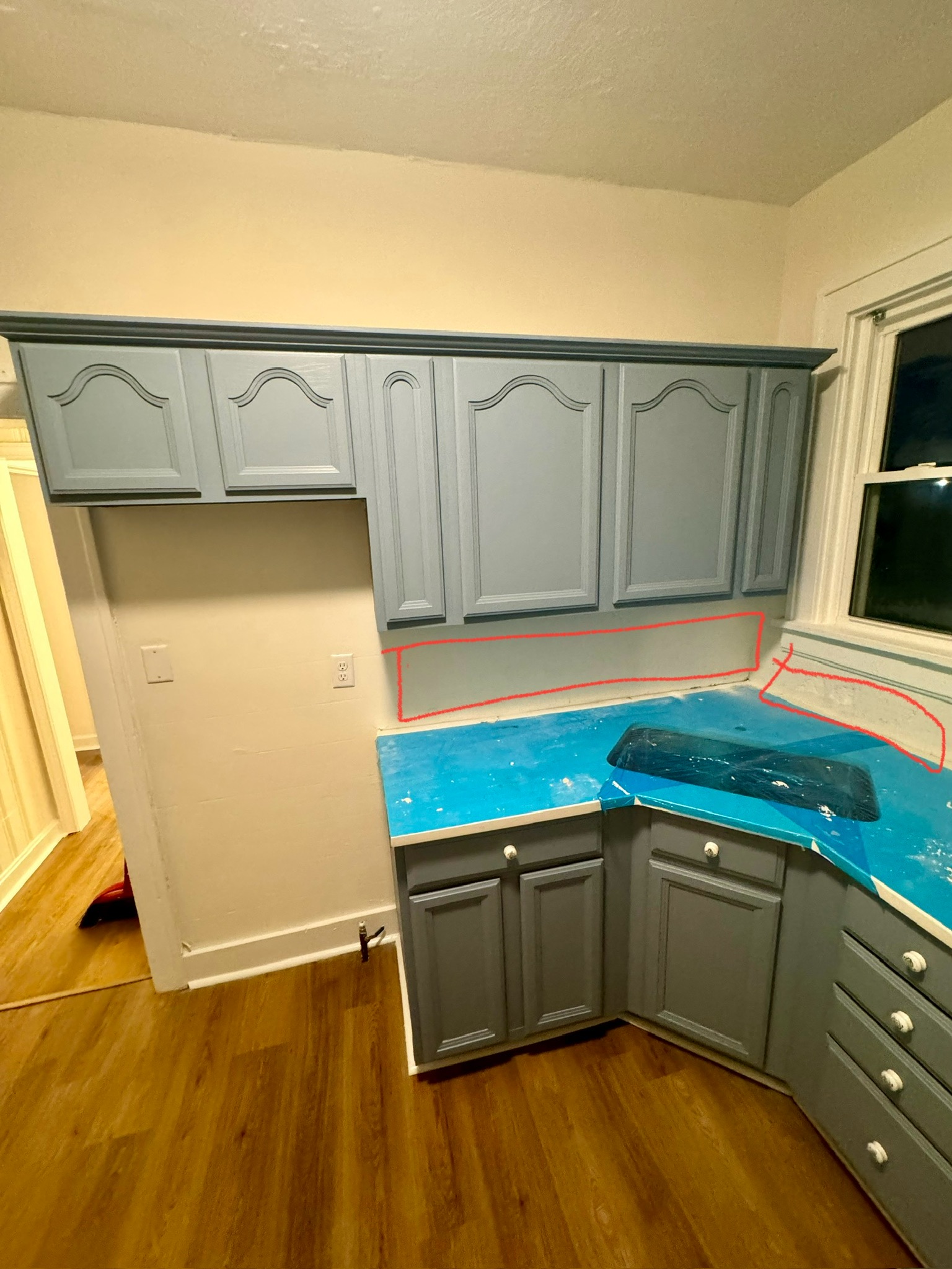 Cabinet refinishing project 22