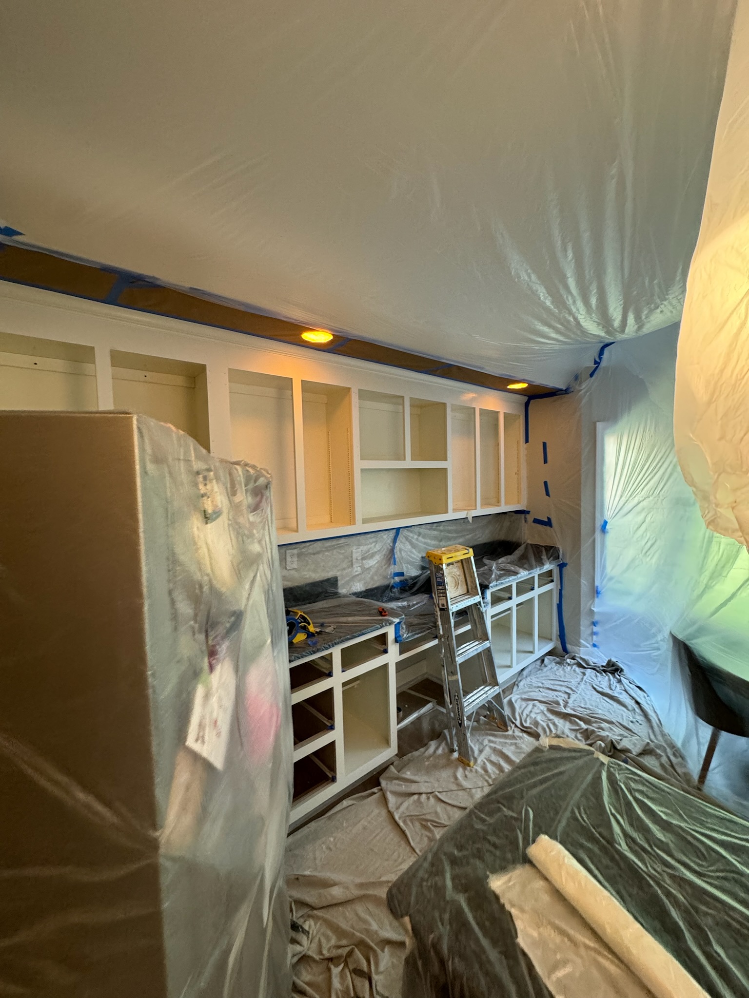 Cabinet refinishing project 28