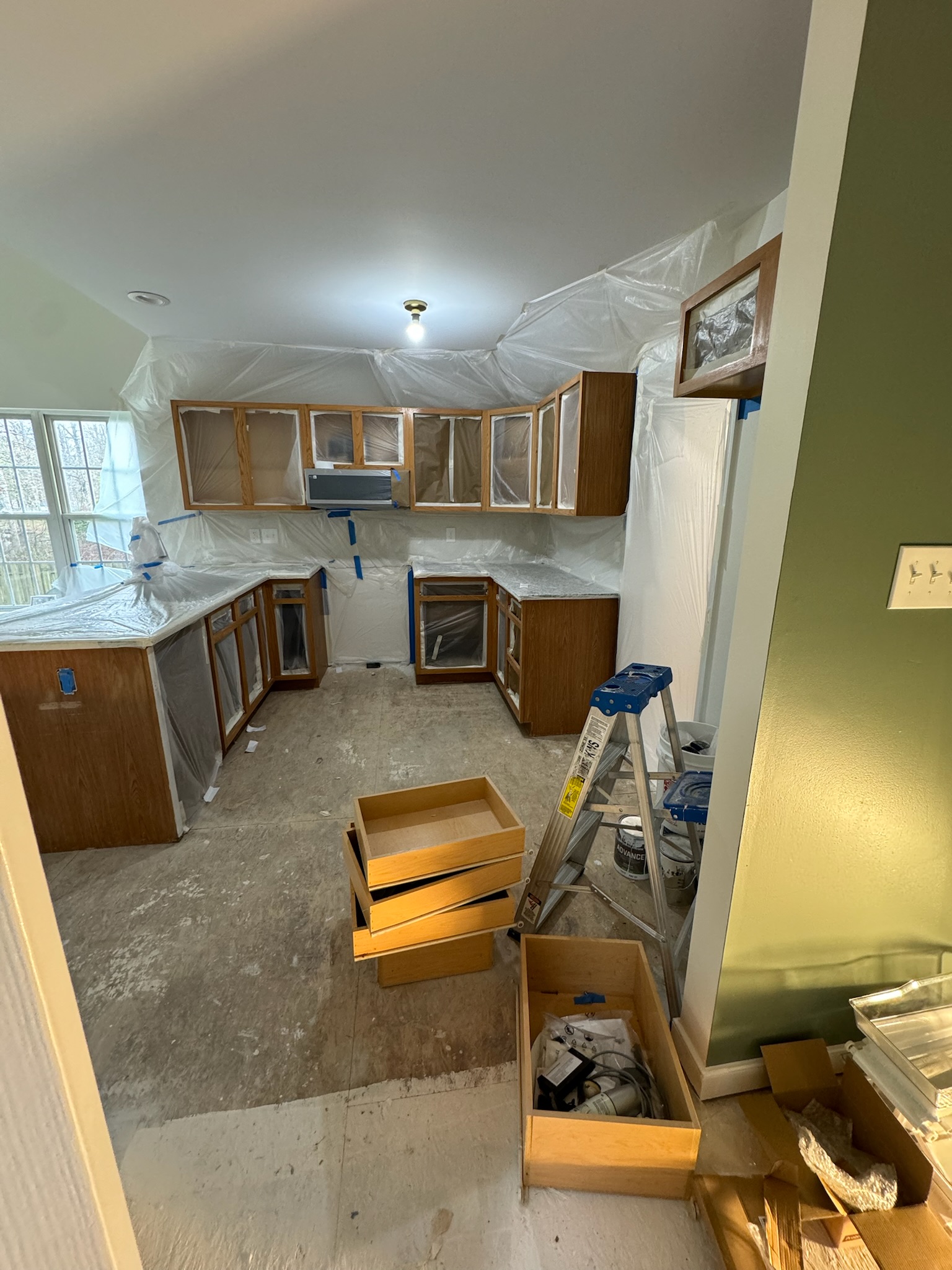 Cabinet Refinishing Project