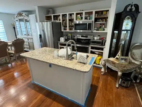 Cabinet refinishing project 3