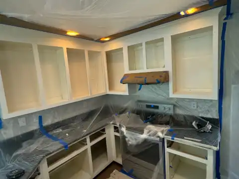 Cabinet refinishing project 7