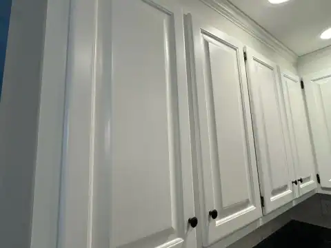 Cabinet refinishing project 9