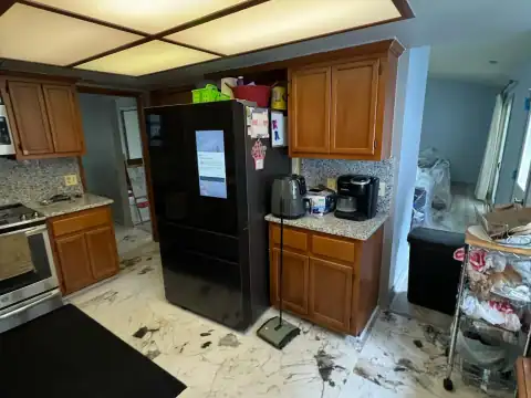 Cabinet refinishing project 10