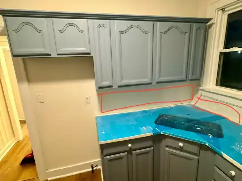 Cabinet refinishing project 18