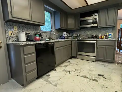 Cabinet refinishing project 19