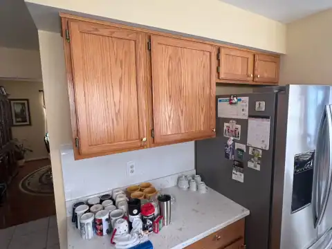 Cabinet refinishing project 30