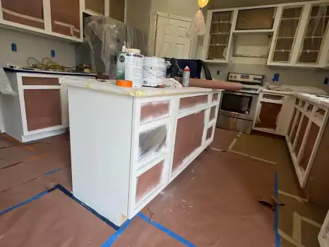 Cabinet refinishing project 33