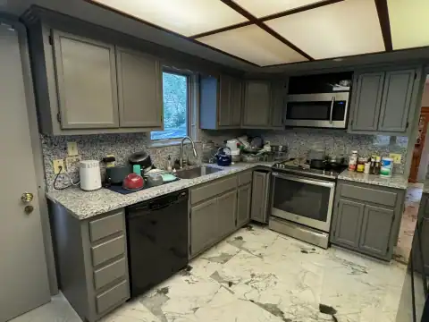Cabinet refinishing project 35
