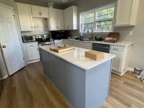 Cabinet refinishing project 38