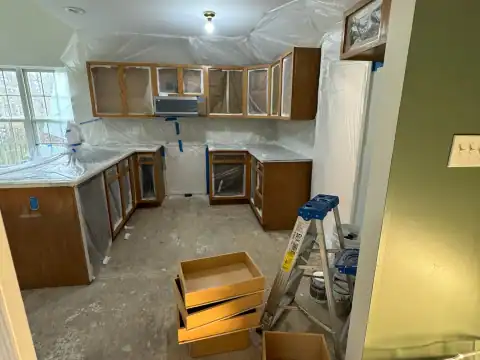 Cabinet refinishing project 41