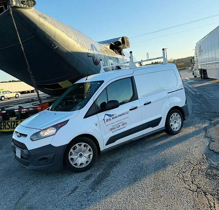 DJ Mega Paints work van